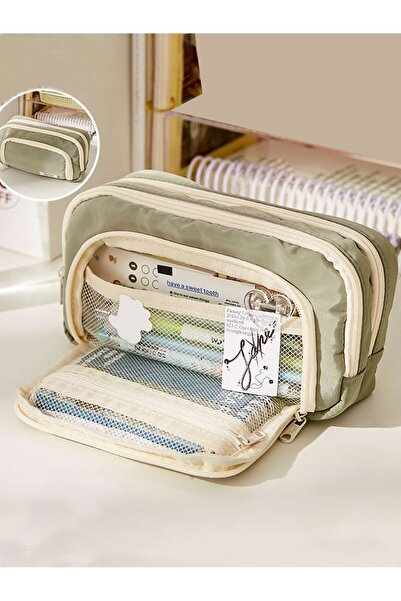Choice green Large-Capacity Canvas Organizer Plus - Multi-Layer Storage with ...