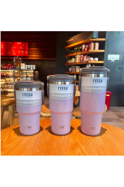 Choice 801-900ml 900ml purple Taishuo Ice King Cup Handheld Double Drink Larg...
