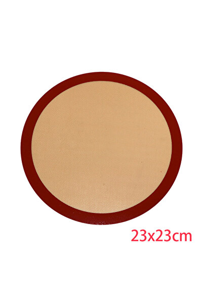 Choice 23x23cm LMETJMA Round Silicone Baking Mats Easy Clean Non-Stick Food G...