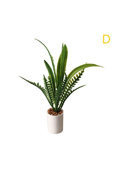 Choice D 1:12 Dollhouse Miniature Potted Plant Green Leaves Pot Bonsai Garden...