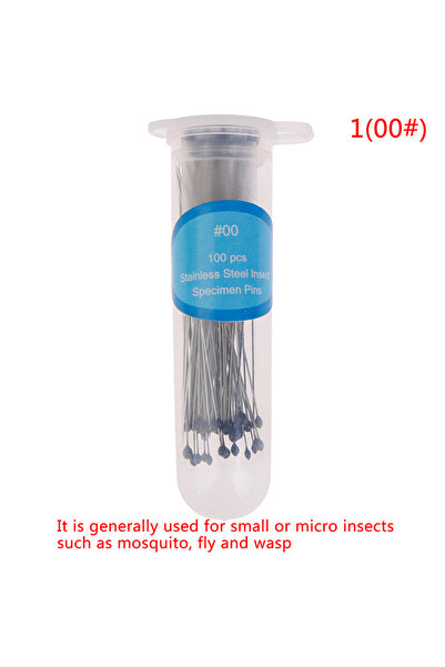 Choice4 A1 100 Pcs Insect Pins Specimen Needle Stainless Steel with Plastic B...
