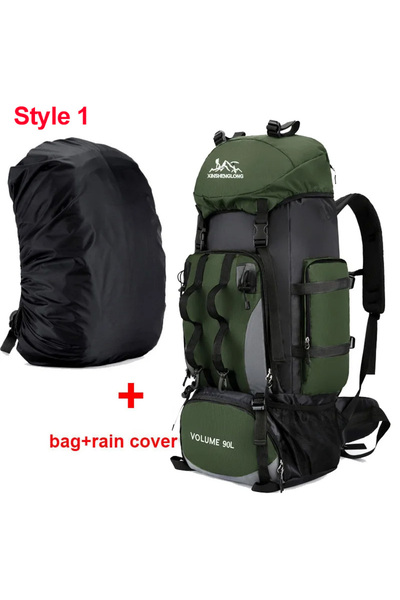 Choice AG ad cover style 1 90L Waterproof Hiking Camping Backpack Trekking Ba...