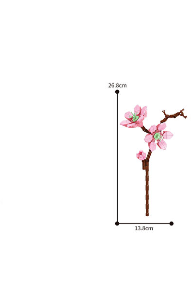 Choice8 JM-9095-9 13 Styles Pretty Flower Building Blocks Rose Valentine's La...