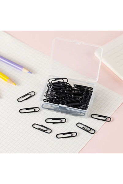 Choice black 50pcs 28mm Colorful Metal Paper Clips Bookmark Marking Label Sig...