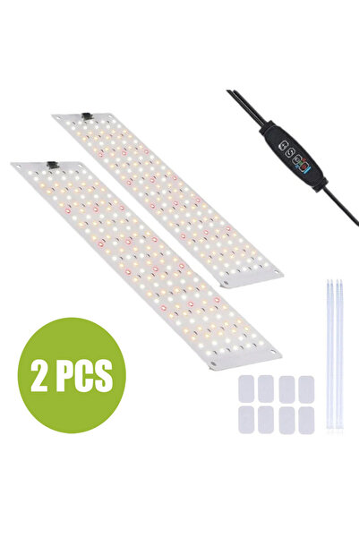 Choice EU 2 pack LED Grow Panel Light Ultra-thin Full Spectrum Dimmable Timer...