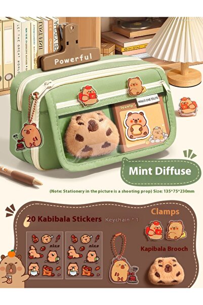 Choice Green Basic Set Kawaii Large Capacity Pencil Cases For School Bag Pouc...