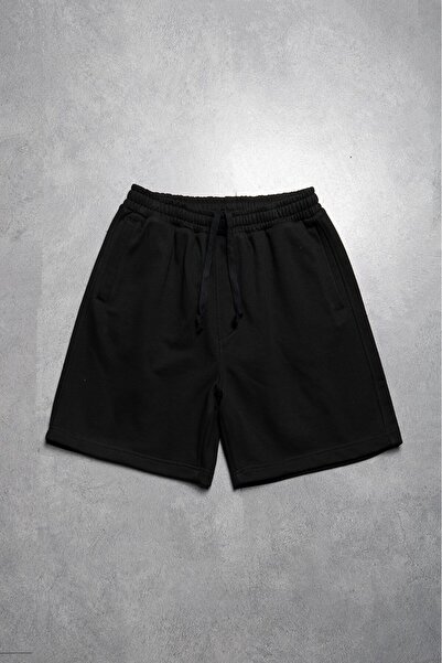Crupt Studio Black Relaxed Core Men's Shorts