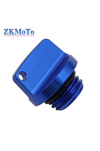 Choice1 Blue Motorcycle Crankcase Cap CNC Engine Oil Filler Screw Cover Plug ...