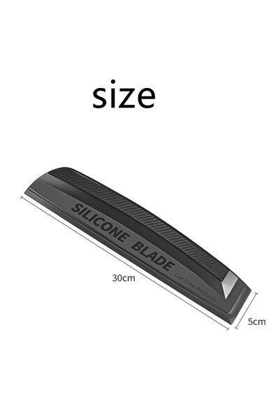 Choice Black Soft Silicone Handy Squeegee Non-Scratch No Noise No Damage Pain...