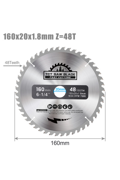 choice2 160x1.8x20x48T XCAN 1pc Circular Saw Blade 160mm Wood Cutting Discs C...