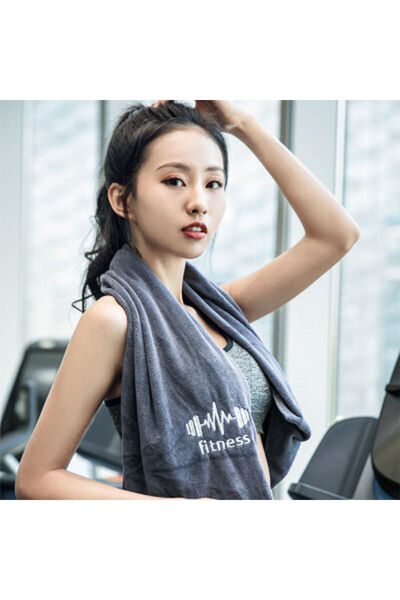 Choice 25x110cm Grey Sports Towel Gym Towel Pad Bath Quick-Drying Outdoor Wat...
