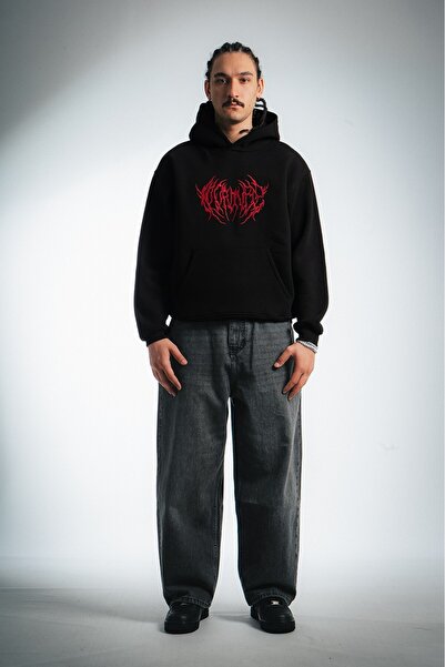 UKHWD SUPPLY Brutal Nakış Erkek Hoodie UK1281SYKZ