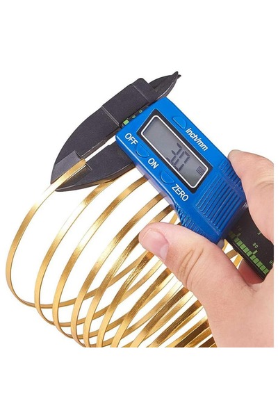 Choice AECH02-18372 2Roll 10m (33FT) 3mm Wide Gold Aluminum Flat Wire Anodize...
