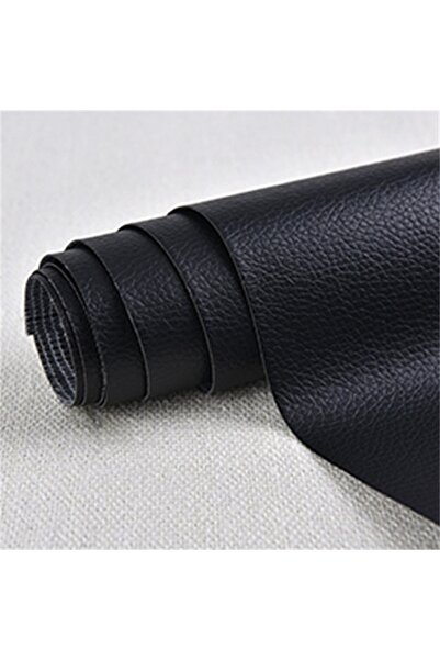 Choice 50x137cm Black Self Adhesive Synthetic Leather Repair 53.94inch Adhesi...