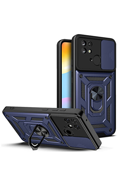 Choice24 For Redmi 10C blue For Redmi 10C 10A Case Shockproof Armor Car Holde...