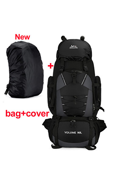 Choice BK ad cover New 90L Waterproof Hiking Camping Backpack Trekking Bag Ru...