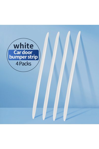 Choice6 4 قطع من شرائط السيليكون البيضاء الممتدة والسميكة المضادة للاصطدام لل...