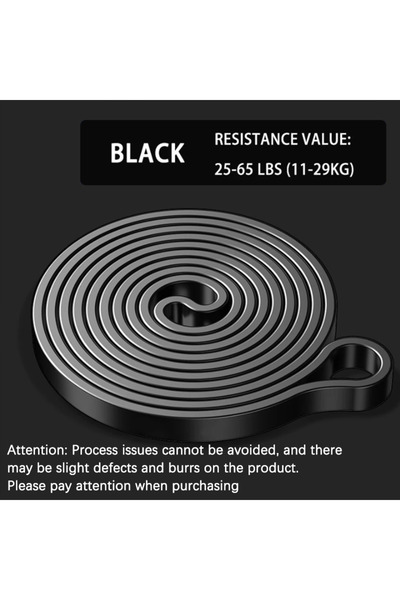 Choice1 Black 65BL Resistance Band Set Pull Up Assistance Bands Stretch Band ...