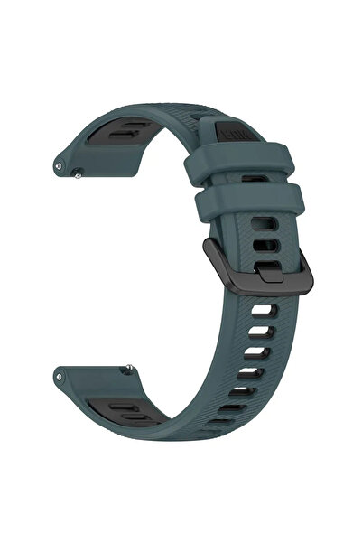 Choice 22mm Olive-Green Black Soort Strap Silicone Watch Band 22mm 20mm For T...