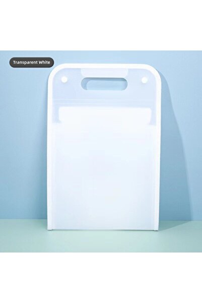 Choice Transparent White F 13 Pocket File Folders Portable A4 Letter Size Mac...