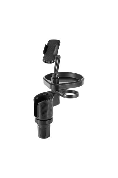 Choice black 4 In 1 Car Cup Holder Expander Tray with Phone Holder Car Drink ...
