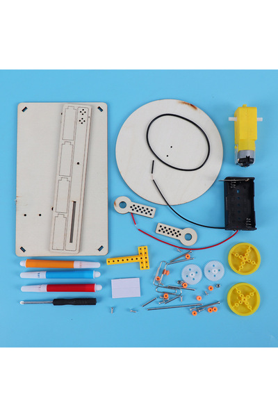 choice2 Opp DIY Creative wooden electric plotter Drawing Robot STEM Kids Mode...