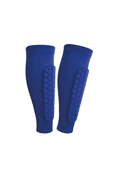 Choice16 M Blue 2pcs Shin Guards Football Basketball with Honeycomb Padding B...
