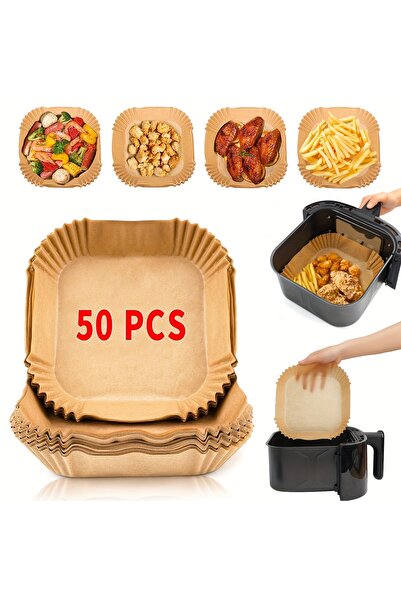 Choice1 50pcs 25/50/100pcs Oil-Proof Non-Stick Disposable Square Papers for F...