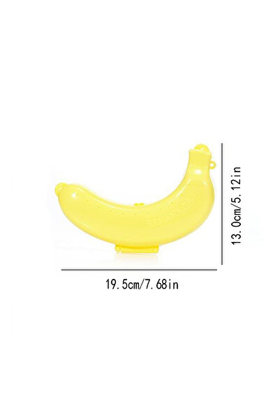 Choice yellow Three Colors Travel Outdoor Portable Banana Box Fruit Storage B...