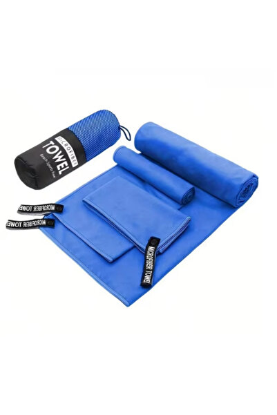 Choice4 38x38 40x60 60x122cm royal blue 3PCS Quick Dry Beach Towel, Microfibe...