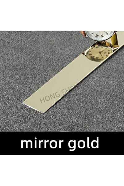 Choice width 2cm Gold 500cm 5Meter 8K Mirror Wall Sticker Titanium Gold Stain...