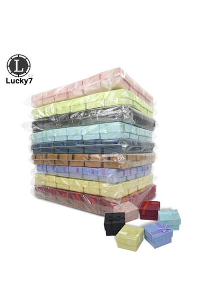 Choice Random 120pcs/lot Paper Ring Box Jewelry Boxes for Organizer Jewelry D...