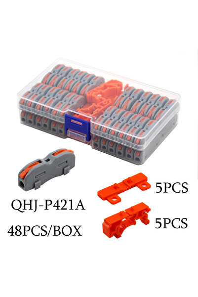Choice16 P421A-48PCS Mini Wire Electrical Connector Boxed 222 LED Strip Light...