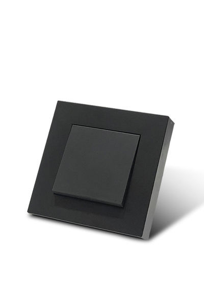 Choice5 EU 1 Gang 1 Way Switch WESA Black Wall Double Socket 16A EU Standard ...