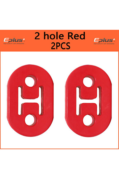 Choice5 2 hole Red 2PCS Universal Car 2&4 Holes Exhaust pipe Mount Brackets H...