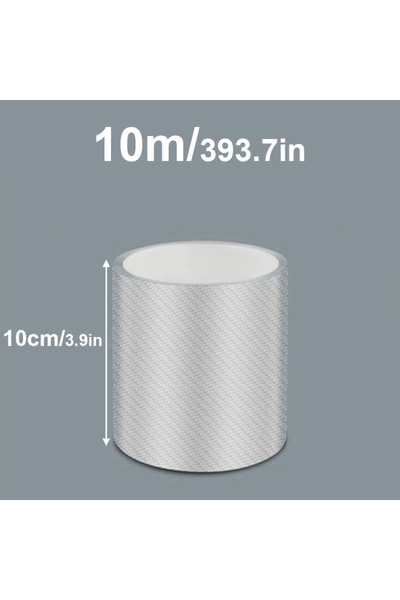 Choice 10cmx10m 3/5/10M Transparent Carbon Fiber Car Threshold Portector Moul...
