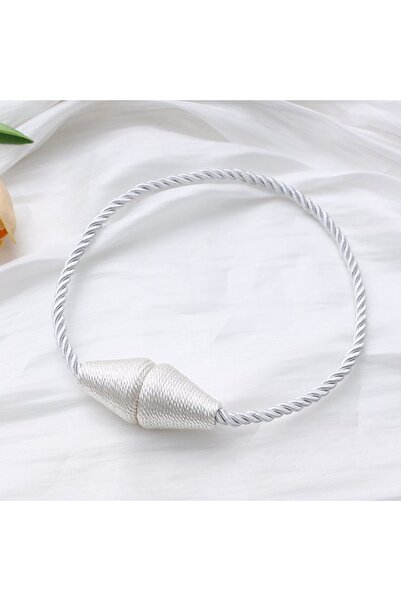 choice2 2PCS White 1/2PCS Modern Magnetic Curtain Laces Strong Magnetic Curta...