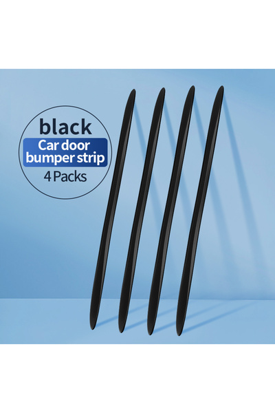 Choice7 4pcs black Extended and Thickened Car Anti-Collision Strip Silicone T...