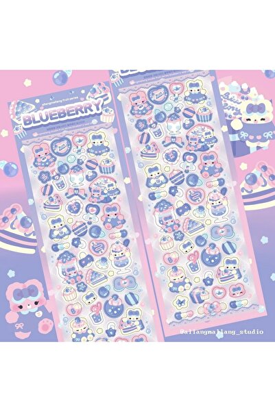 Choice4 05 Korean Cute Laser Cartoon Rabbit Stickers Hand Account Star Photo ...