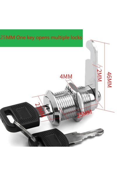 Choice6 25mm multiple Open File/Goods/ Drawer Cabinet Locks With 2 Keys Lock ...