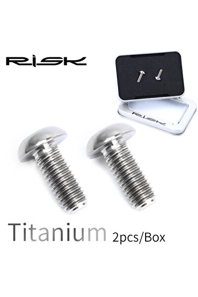 Choice Titanium RISK 2pcs/box Road MTB Titanium Alloy Bike Bicycle M5x12 Wate...