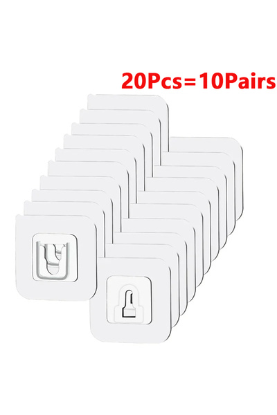 Choice 20 PCS - 10 Pairs 20 Pairs Strong Sticky Lnvisible And Traceless Buckl...