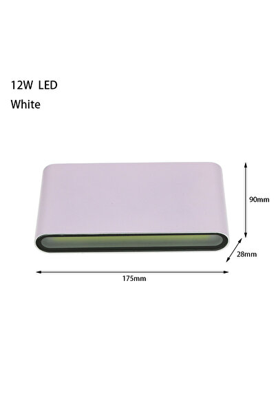 Choice 12W White Warm White 6W 12W 24W LED Outdoor Waterproof Wall Lamp Bedro...