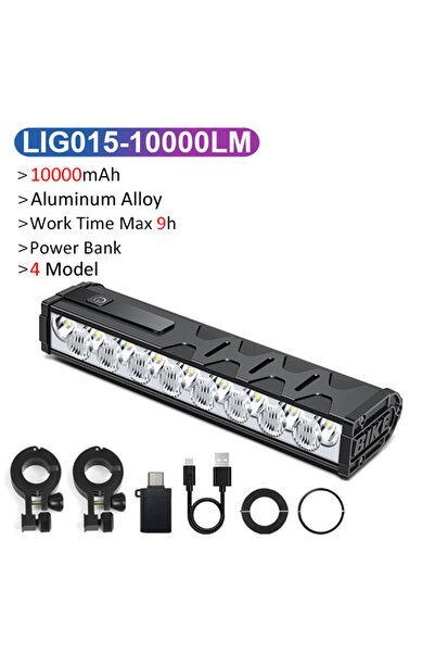 Choice LIG015 NEWBOLER مصباح أمامي للدراجة 10000 مللي أمبير/ساعة، مصباح دراجة...