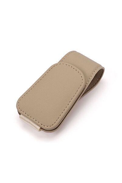 Choice5 Beige Universal Car Auto Sun Visor Eyeglass Hanger Clip Leather Glass...
