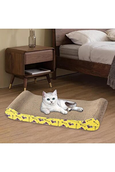 Choice Bone 44.5x21x5.5cm Cat Scratching Board Bed Cat Scratchers Cardboard C...