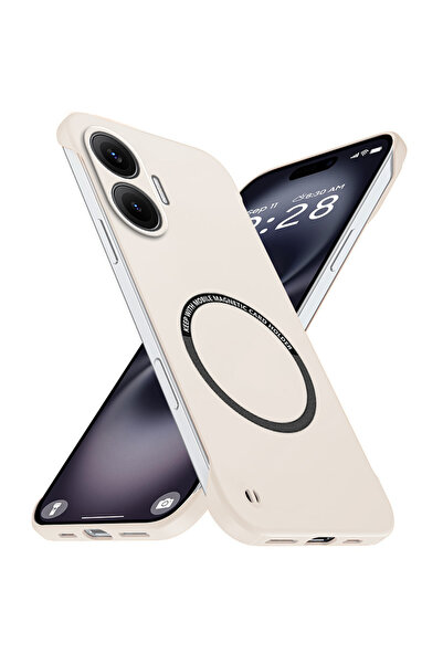 Choice47 Ivory for POCO X8 Pro Luxury Pure Color Frameless Slim Enhance PC Ca...