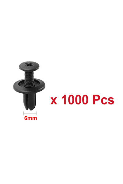 Choice4 1000pcs B 1/1000 Plastic Rivets Fasteners Screw 6mm/8mm Hole Car Bump...