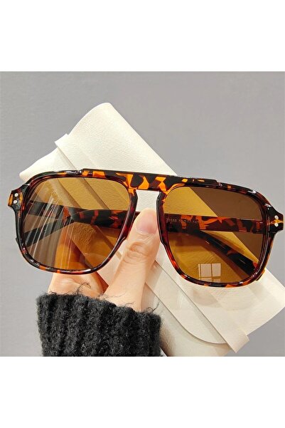 Choice6 694-c7 Leopard-tea KAMMPT Candy Color Oversized INS Sunglasses for Wo...