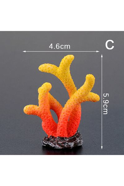 Choice C Artificial Coral Fish Tank Decoration Emulates Starfish Resin Reef L...